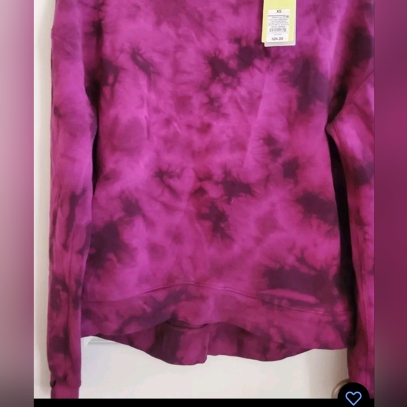 Tie-Dye Pink All in Motion Crewneck Pullover - Picture 6 of 7